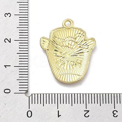 Alloy Enamel Pendants ENAM-R001-01KCG-02-1