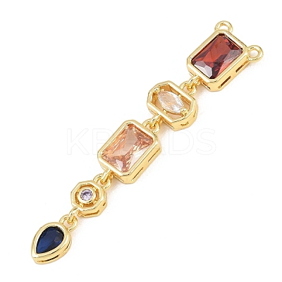 Brass Micro Pave Cubic Zirconia Big Pendants KK-K418-03B-G-1