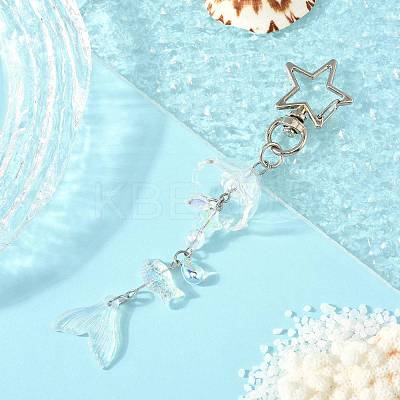 Glass & Lampwork & Acrylic Pendant Decorations KEYC-FS00033-02-1