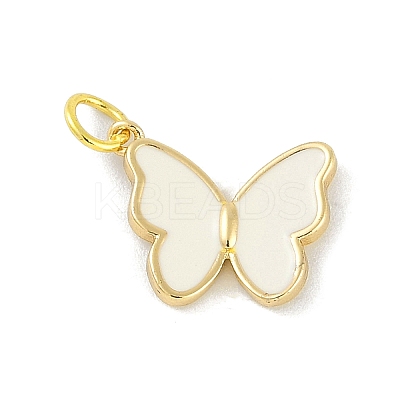 Brass Enamel Pendants KK-B114-16G-01-1