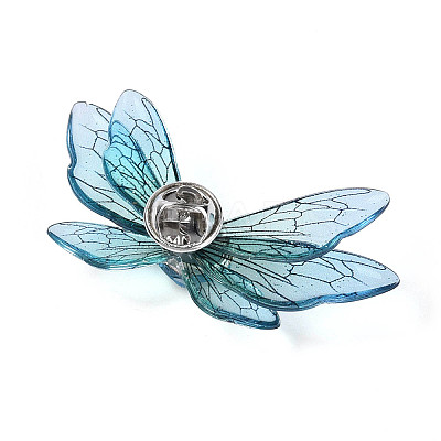 Butterfly Epoxy Resin Pins JEWB-N010-02C-1