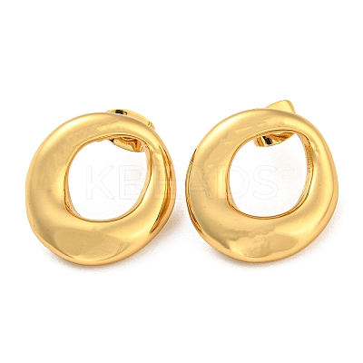 Ion Plating(IP) 304 Stainless Steel Stud Earrings EJEW-D082-02G-1