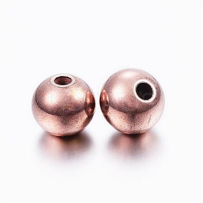 304 Stainless Steel Beads STAS-L187-8mm-10RG-1