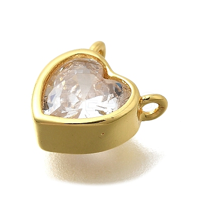 Brass Micro Pave Cubic Zirconia Pendants KK-D295-12G-1
