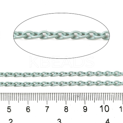 Spray Painted 304 Stainless Steel Cable Chains STAS-B067-06A-03-1