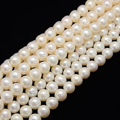 Natural Cultured Freshwater Pearl Beads Strands PEAR-L001-I-13-1