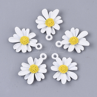 Spray Painted Alloy Pendants X-PALLOY-N0147-04-1