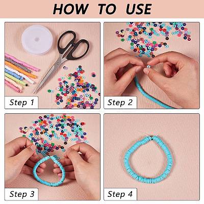 35 Strands 35 Style Handmade Polymer Clay Beads Strands CLAY-SZ0001-78-1