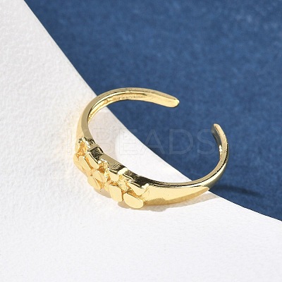 Brass Cuff Rings for Women RJEW-Z111-03G-1