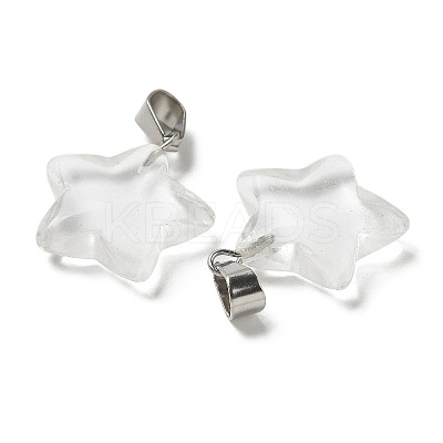 Synthetic Quartz Crystal Pendants G-B127-12P-05-1