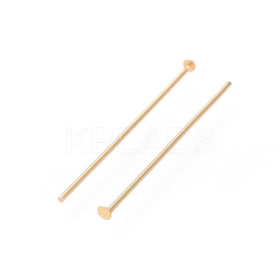 304 Stainless Steel Flat Head Pins X-STAS-G205-01C-G-1