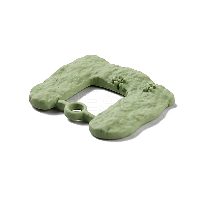 Spray Painted Alloy Pendants PALLOY-P263-A05-1