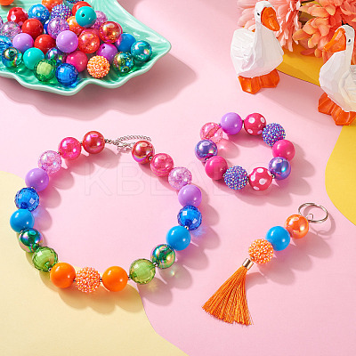 82Pcs 32 Style Opaque & Transparent Acrylic Beads MACR-TA0001-24-1