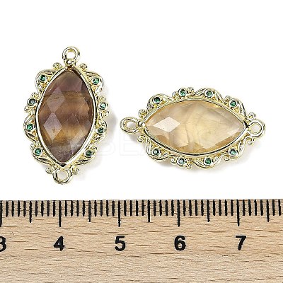 Natural Gemstone Faceted Horse Eye Links G-B126-02G-1