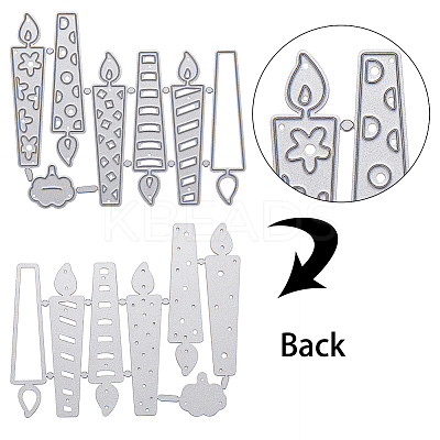 Birthday Candle & Cake Frame Metal Cutting Dies Stencils DIY-GF0001-17-1