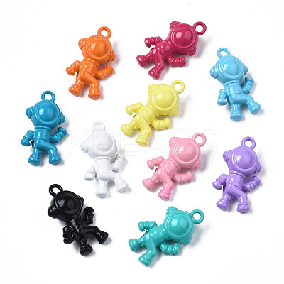 Spray Painted Alloy Pendants PALLOY-T077-164-1
