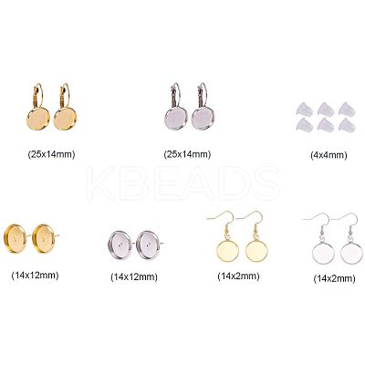 Brass Earring Hooks KK-PH0034-16-1