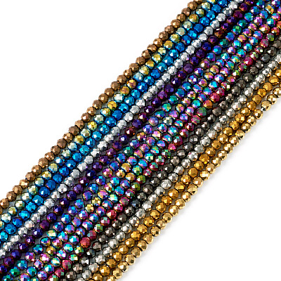 13 Strands 13 Style Electroplate Glass Beads Strands GLAA-TA0001-81-1