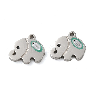 304 Stainless Steel Enamel Charms STAS-D018-05P-1