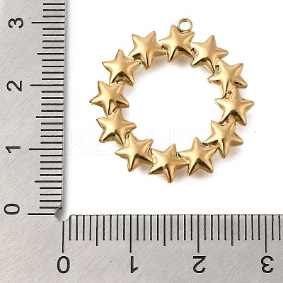 PVD Vacuum Plating 201 Stainless Steel Pendants STAS-C111-39G-1