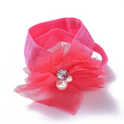 Elastic Polyester Baby Footbands for Girls OHAR-MSMC001-04-1