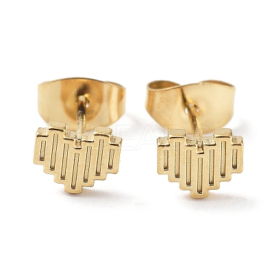 304 Stainless Steel Stud Earrings EJEW-Q788-06G-1