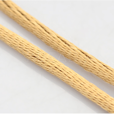 Round Nylon Satin Rattail Cord X-NWIR-O001-A-19-1