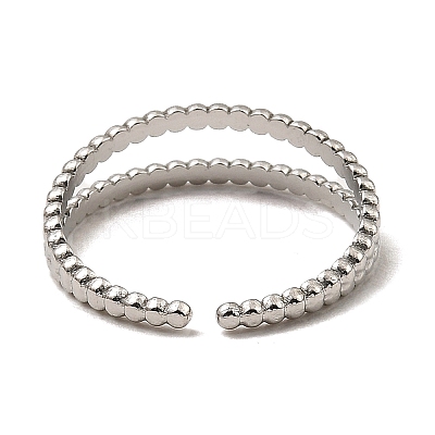 Non-Tarnish 304 Stainless Steel Open Cuff Rings RJEW-Z018-12P-1