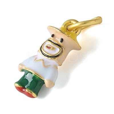 Brass Enamel Pendants KK-D350-01A-1