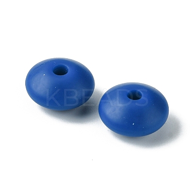Rondelle Food Grade Eco-Friendly Silicone Focal Beads SIL-F003-07A-1