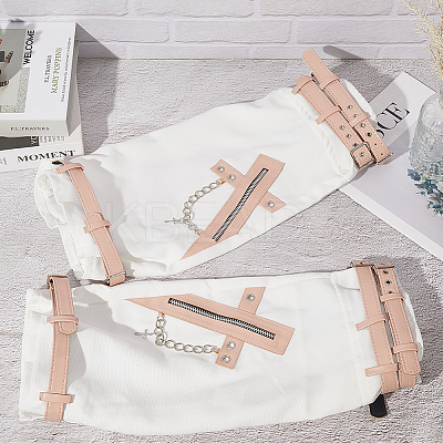 Polyester Leg Sleeves AJEW-WH20042-74A-1