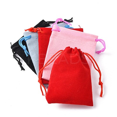 Velvet Cloth Drawstring Bags TP-C001-50x70mm-M-1