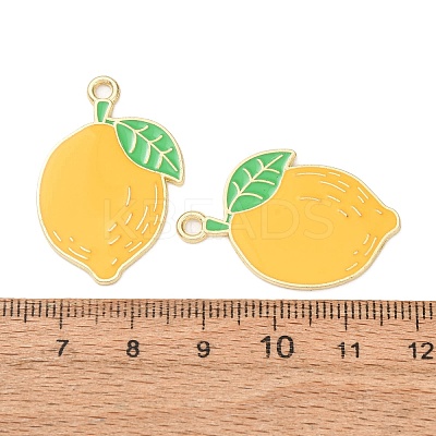 Alloy Enamel Pendants AL-CBA1DF6-02G-1