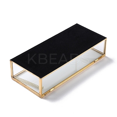 Rectangle Transparent Glass Jewellery Chest CON-I010-01G-1
