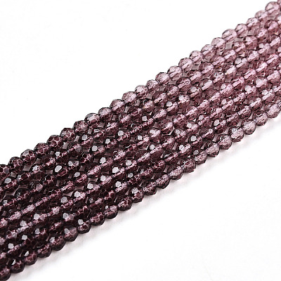 Transparent Gradient Color Glass Beads Strands LS-GLAA-H021-01A-22-1