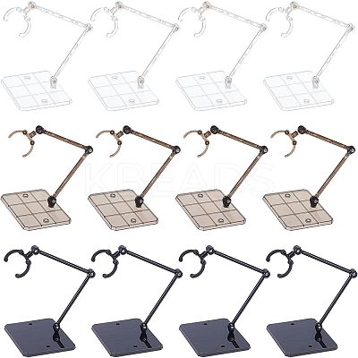 12Set 3 Colors Plastic Stand Base Action Figure Display Holder ODIS-FG0001-38-1