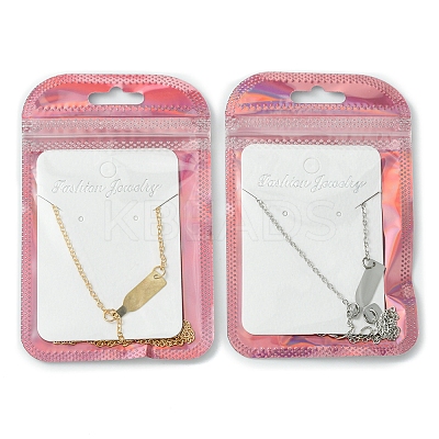 2Pcs 2 Colors Alloy Cable Chain Wine Cup Pendant Y Necklaces for Women AJEW-FS0001-23-1