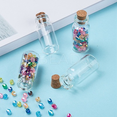 Glass Jar Glass Bottles AJEW-H004-3-1