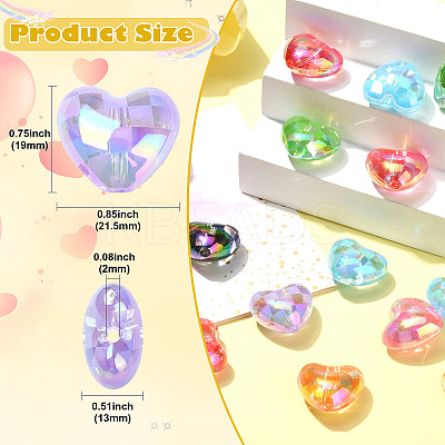 UV Plating Acrylic Beads OACR-CJC0009-07-1
