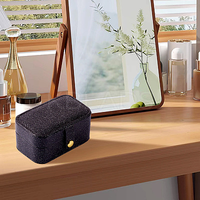 1Pc PU Imitation Leather Jewelry Box LBOX-TA0001-01C-1
