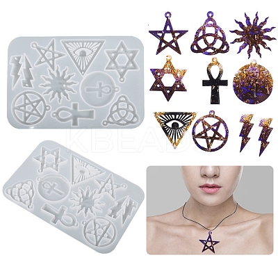 DIY Pendant Silicone Molds DIY-I102-06-1