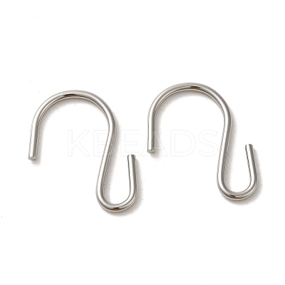 Non-Tarnish 304 Stainless Steel S-Hook Clasp STAS-C085-03F-P-1
