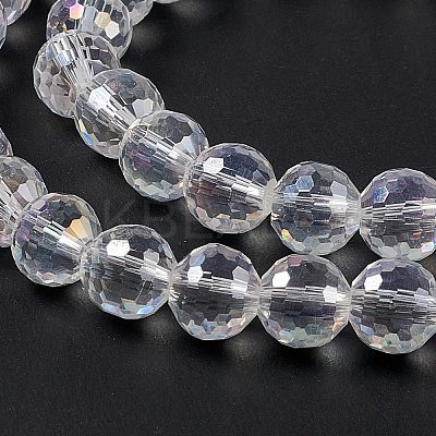 Electroplate Glass Bead Strands EGLA-R040-8mm-15-1