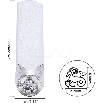 Iron Seal Stamps AJEW-BC0001-05D-1
