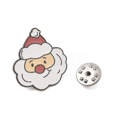 Christmas Theme Zinc Alloy Enamel Pin Brooch for Backpack Clothes LS-JEWB-R003-02EB-09-1