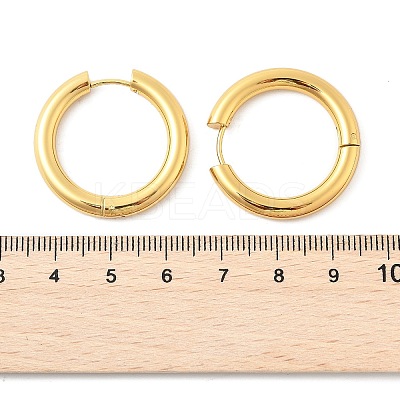 202 Stainless Steel Huggie Hoop Earrings EJEW-O087-08N-G-1