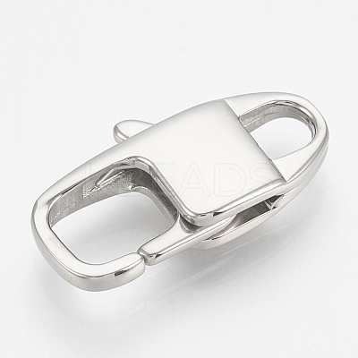 Tarnish Resistant 304 Stainless Steel Lobster Claw Clasps STAS-T033-09-1