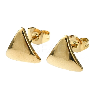 Ion Plating(IP) 201 Stainless Steel Stud Earrings EJEW-K270-04G-1