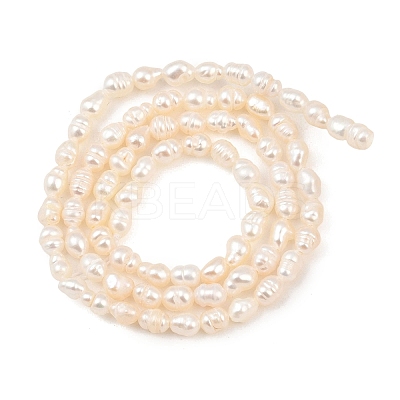 Natural Cultured Freshwater Pearl Beads Strands PEAR-F020-16-1