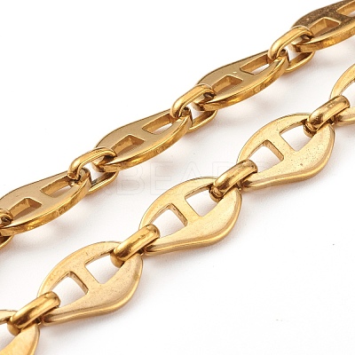 304 Stainless Steel Mariner Link Chain Necklaces NJEW-JN03417-02-1